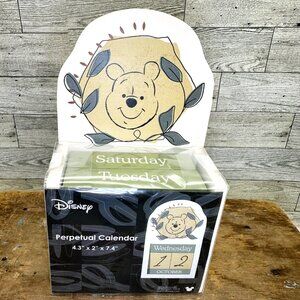 Brand New Disney Pooh Wooden Block Perpetual Calendar